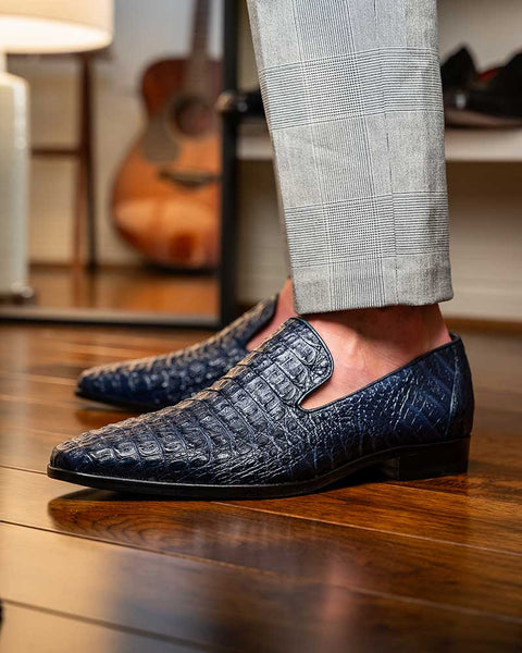 Marco Di Milano Trento Navy Slip-Ons