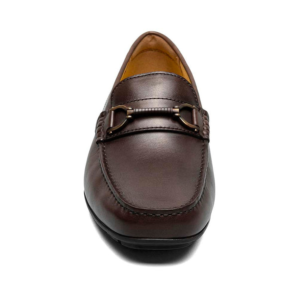 Florsheim Brown Bit Leather Driver Moc Toe Shoes