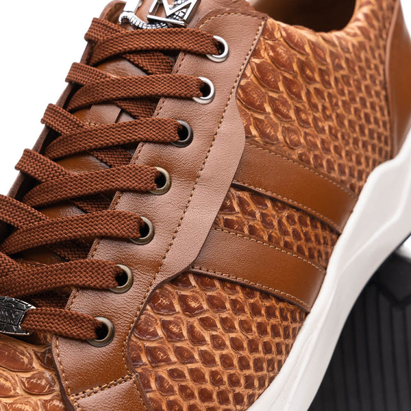 Marco Di Milano VERONA Honey Python & Calfskin Sneakers