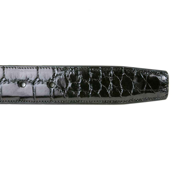 Mezlan Genuine Alligator Belt Black