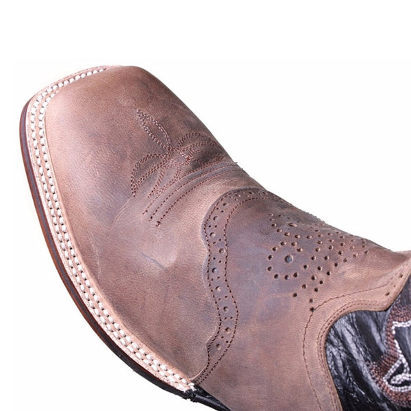 Dan Post Franklin Sand Square Toe Leather Boots