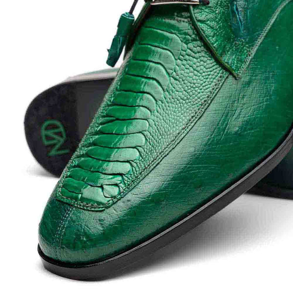 Marco Di Milano Andretti Dress Green Ostrich Leg Shoes