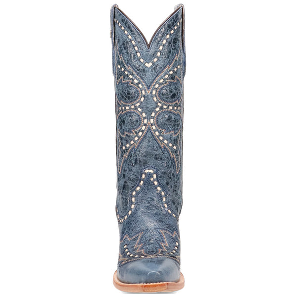 Dan Post Women's Rema Blue Snip Toe Leather Western Boots