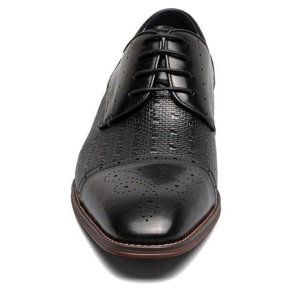 Stacy Adams Black Men’s Silsbury Cap Toe Lace-Up Shoes