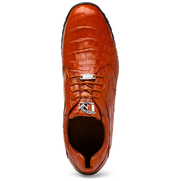 Marco Di Milano Vulcan Honey Alligator Derby Shoes