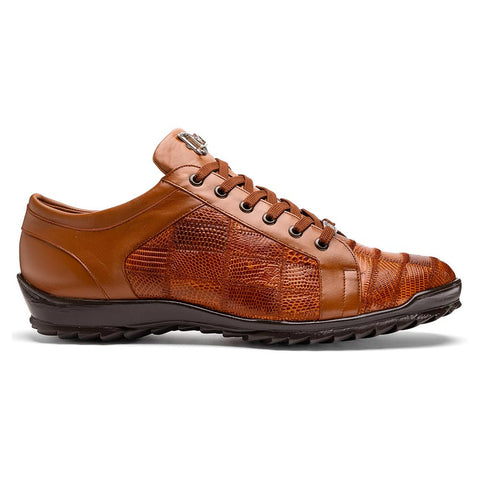 Marco Di Milano Bari Cognac Lizard Sneakers