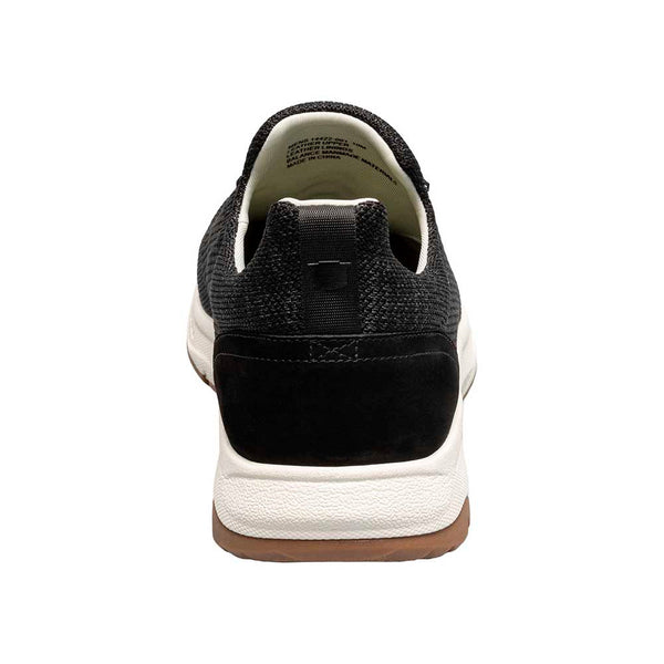 Florsheim Black Satellite Knit Elastic Lace Slip On Sneaker