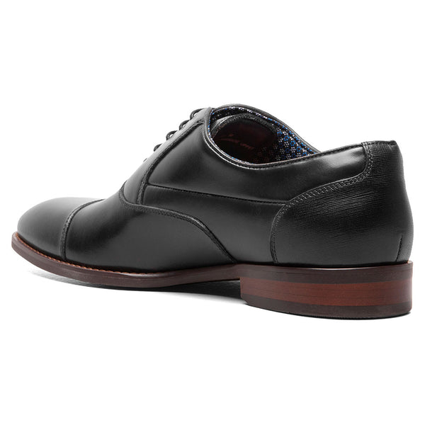 Stacy Adams Kallum Black Cap Toe Oxford Shoes