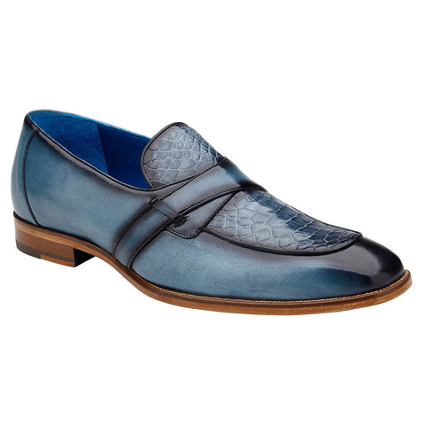 Belvedere Tornado Blue Jean American Alligator Loafer