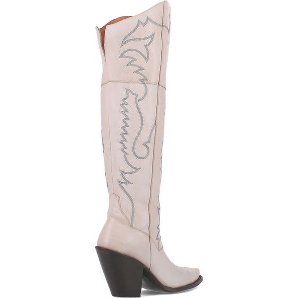 Dan Post Women's Tall White Western Loverly Boots