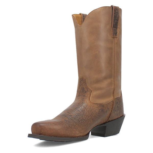 Laredo Gilly 12" Shaft Taupe Cowboy Square Toe Leather Boot