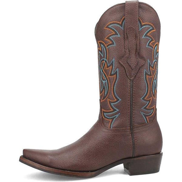 Dingo Gold Rush Brown Leather Snip Toe Western Boots