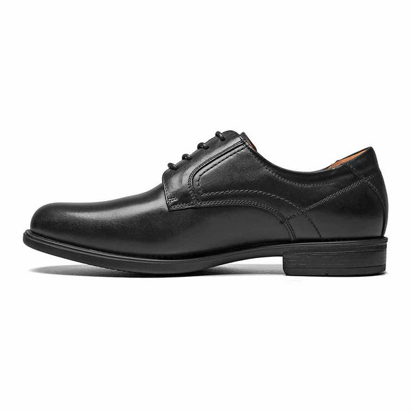 Florsheim Midtown Black Leather Plain Toe Oxfords