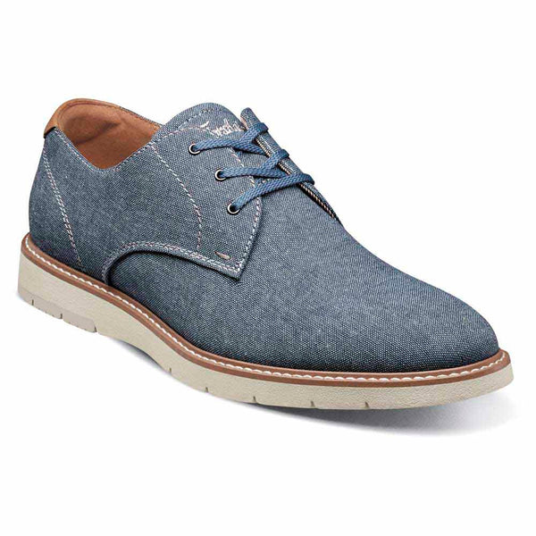 Florsheim VIBE Canvas Plain Toe Blue Oxford Shoes