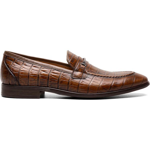 Stacy Adams Cognac FERDINAND Moc Toe Bit Slip On Shoes