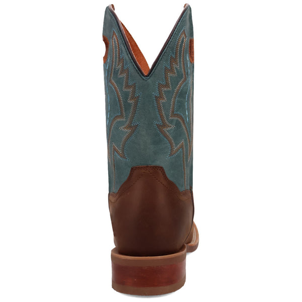 Dan Post Men's Leighton Brown/Blue Leather Western Boots