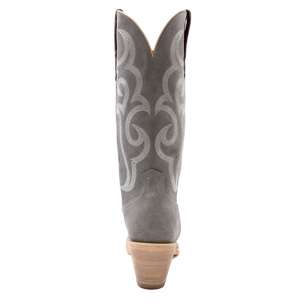 Ferrini Quinn Gray Full Grain Leather Snipped Toe Cowboy Boots