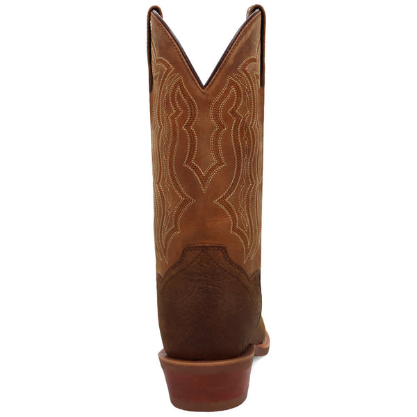 Dan Post Men's Creed Chocolate & Tan Leather Western Boots