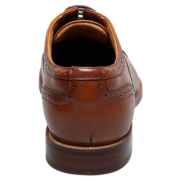 Florsheim Rucci Cap Toe Balmoral Cognac Laced Oxford Shoes