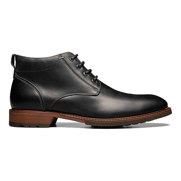 Florsheim Black Lodge Plain Toe Chukka Boots