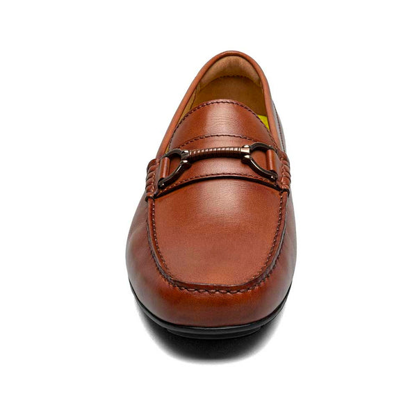 Florsheim Cognac Driver Suede and Leather Moc Toe Bit Shoes