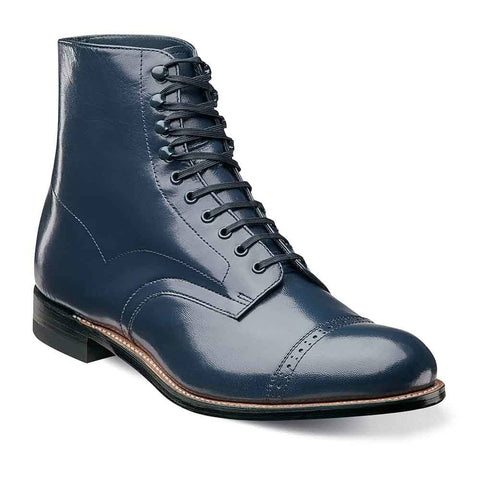 Stacy Adams Madison Navy Leather Ankle Boots