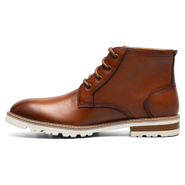 Florsheim Renegade Plain Toe Cognac 4 Eye Boots