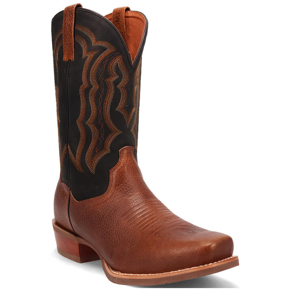 Dan Post Men's Creed Brown & Black Leather Western Boots