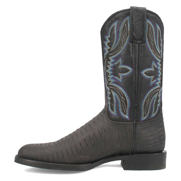 Dingo's Saw Buck Black Lizard Print Leather Boots