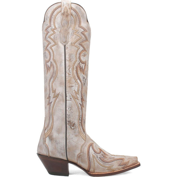 Dan Post Women's Tall Ivory Western Triad Silvie Boots