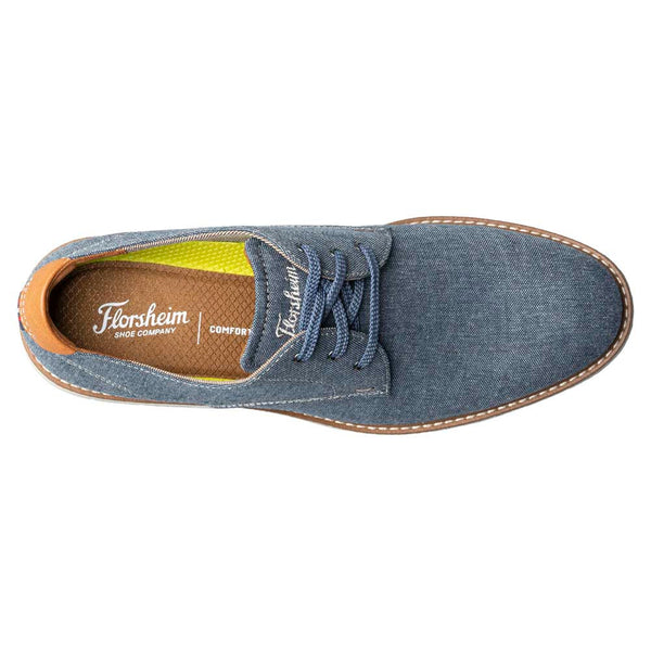 Florsheim VIBE Canvas Plain Toe Blue Oxford Shoes