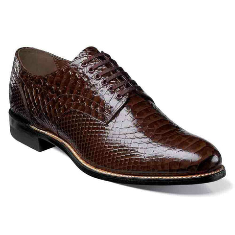 Stacy Adams Madison Brown Anaconda Print Oxford