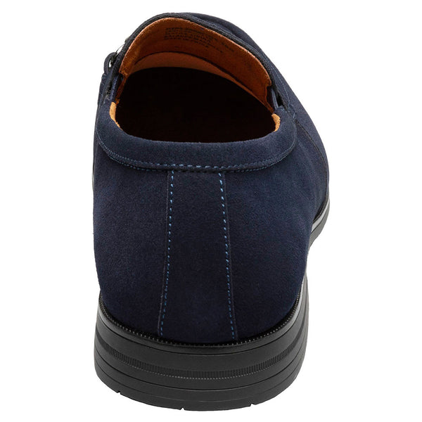 Stacy Adams Ravelle Navy Suede Moc Toe Bit Slip On Shoes