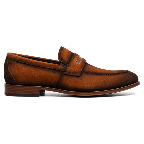 Stacy Adams Burke Copper Men’s Moc Toe Saddle Slip On Shoes