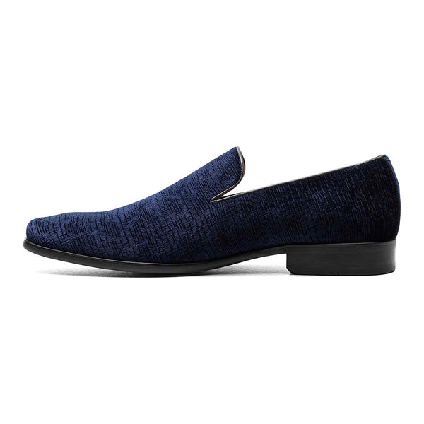 Florsheim Navy Postino Plain Toe Velvet Slip On