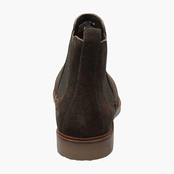 Stacy Adams GABRIEL Brown Suede Plain Toe Chelsea Boots