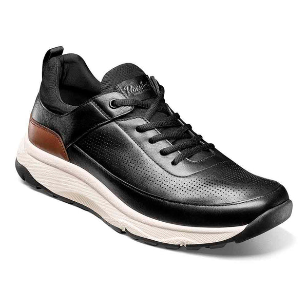 Florsheim Men's Black Satellite Perf Lace Up Sneaker