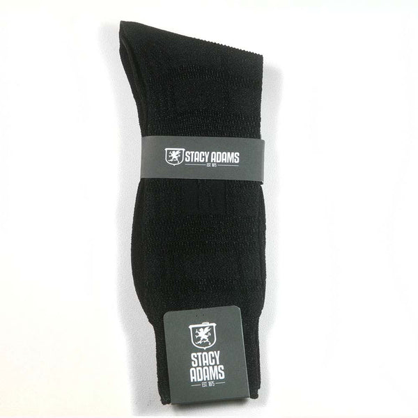 Stacy Adams Gem Black Men’s Crew Dress Socks