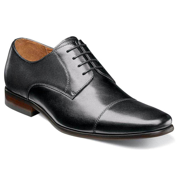 Florsheim Pro-Lace- Up Cap Toe Black Oxford