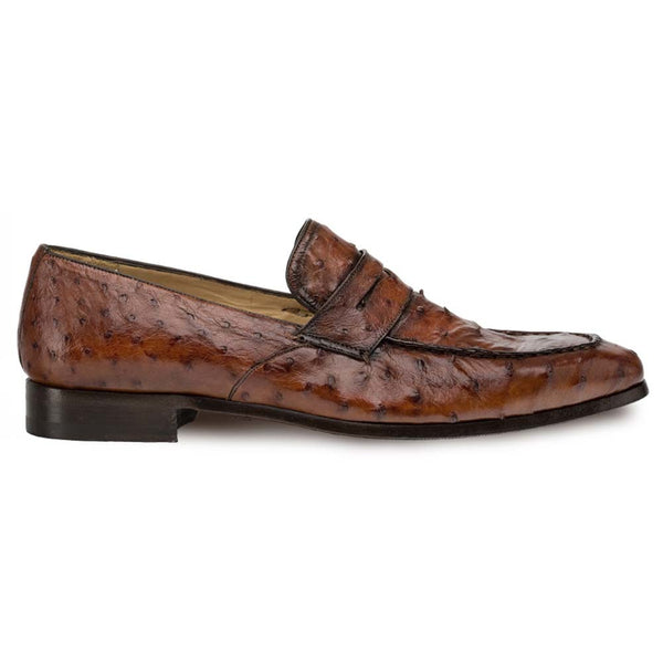 Mezlan Lisbon Brandy Genuine Ostrich Men’s Classic Slip On