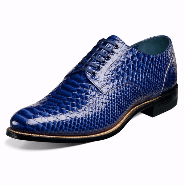 Stacy Adams Madison Blue Anaconda Print Oxford