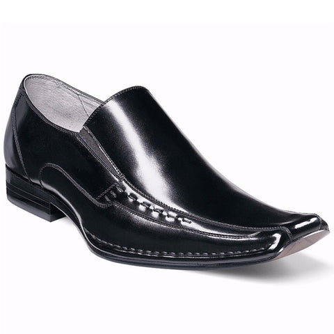 Stacy Adams Templin Black Bicycle Toe Slip-On